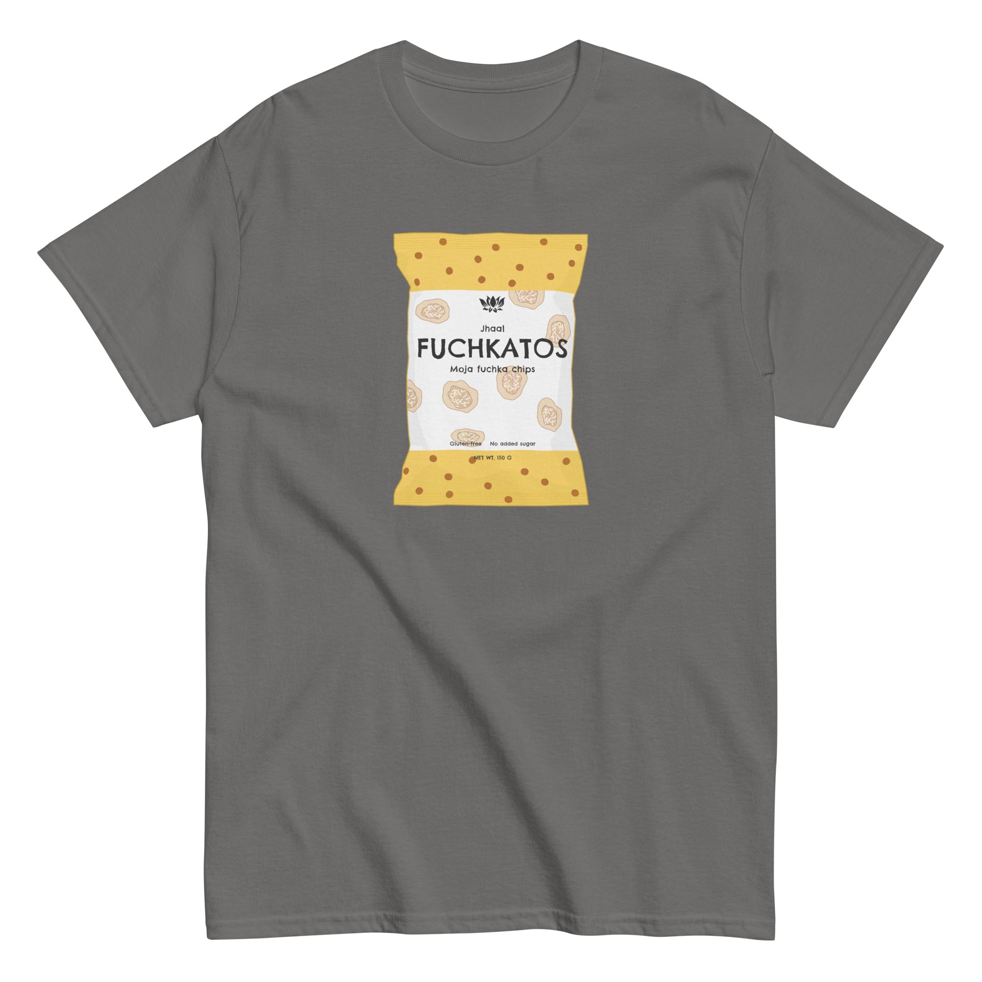 Fuchka Chips Bangladeshi Tshirt Charcoal