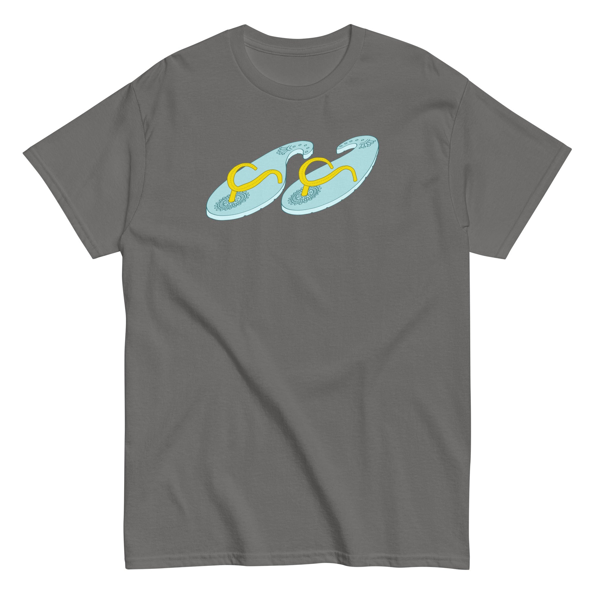 Kolki Flip Flop Bangladeshi Tshirt Charcoal