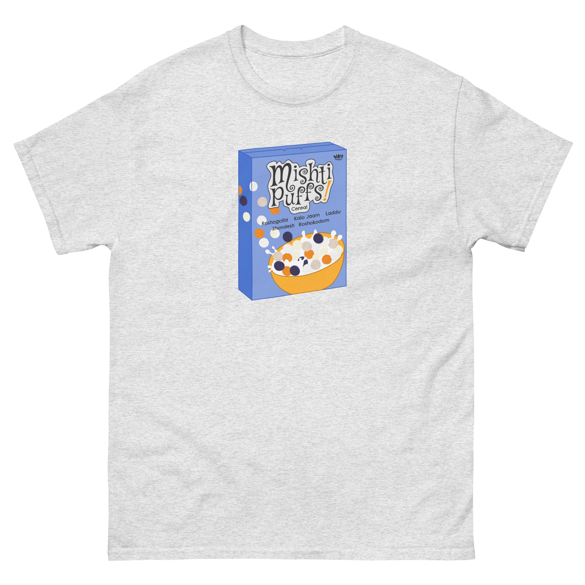 Mishti Puffs Cereal Bangladeshi Tshirt Ash