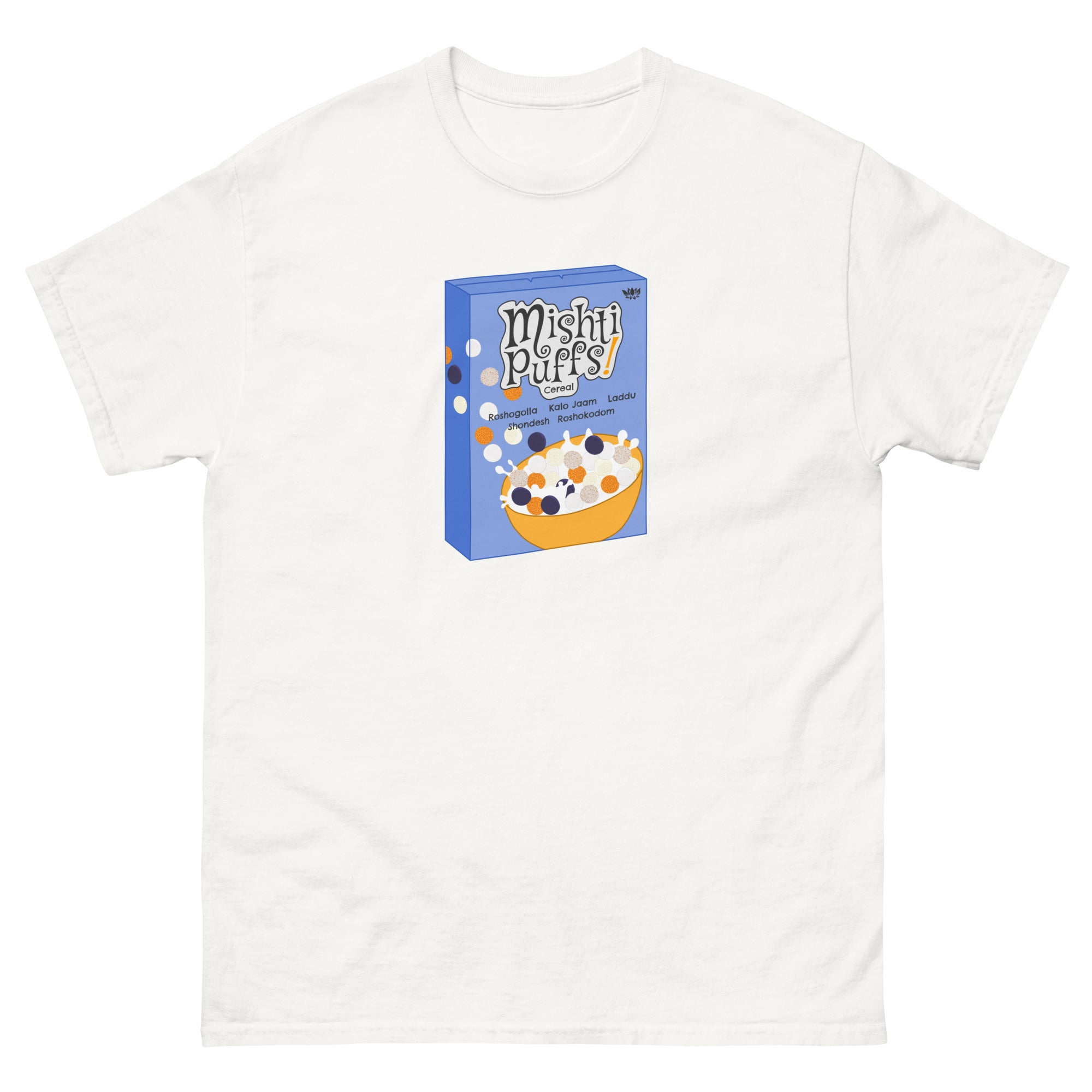 Mishti Puffs Cereal Bangladeshi Tshirt White
