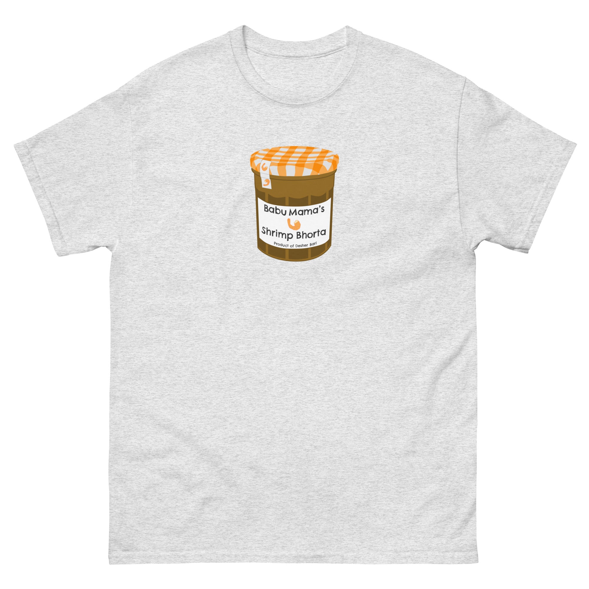 Shrimp Bhorta Bangladeshi Tshirt Ash
